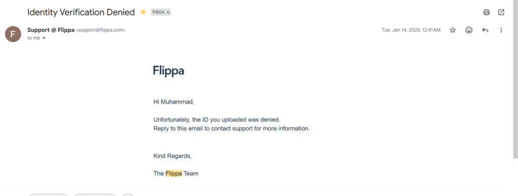 flippa account suspended